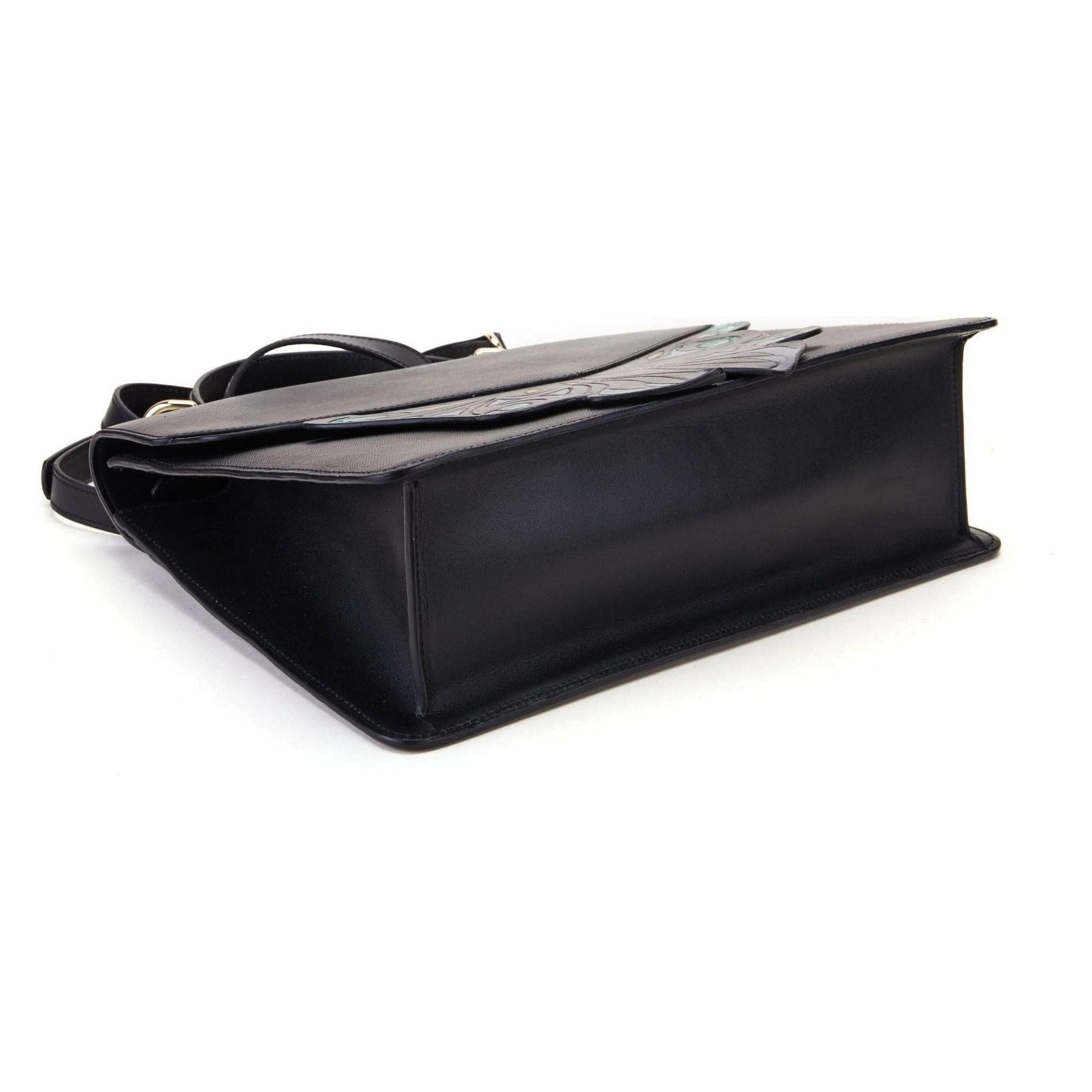 Wings Black Shoulder Bag.