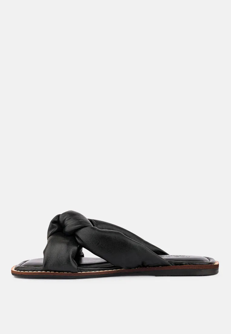 Chubs Puffy Strap Sliders Flat