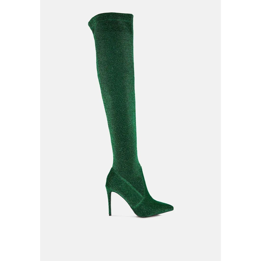 Tigerlily Knitted Stiletto Long Boots.