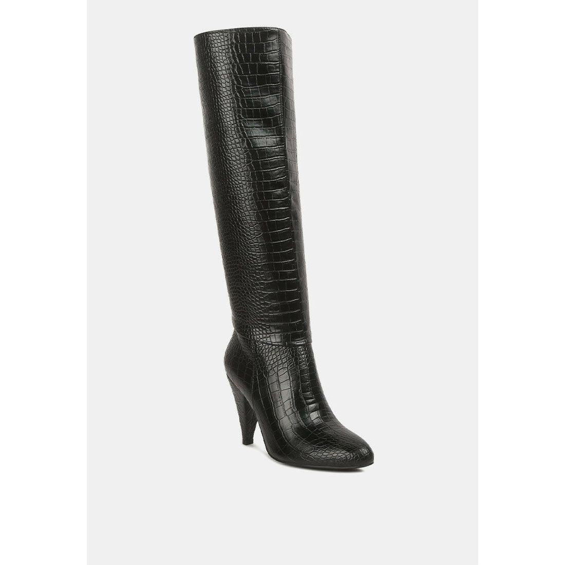 Rum Rolls Calf Croc Boots by RUW.