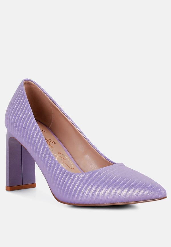 Tickles Italian Block Heel Pumps