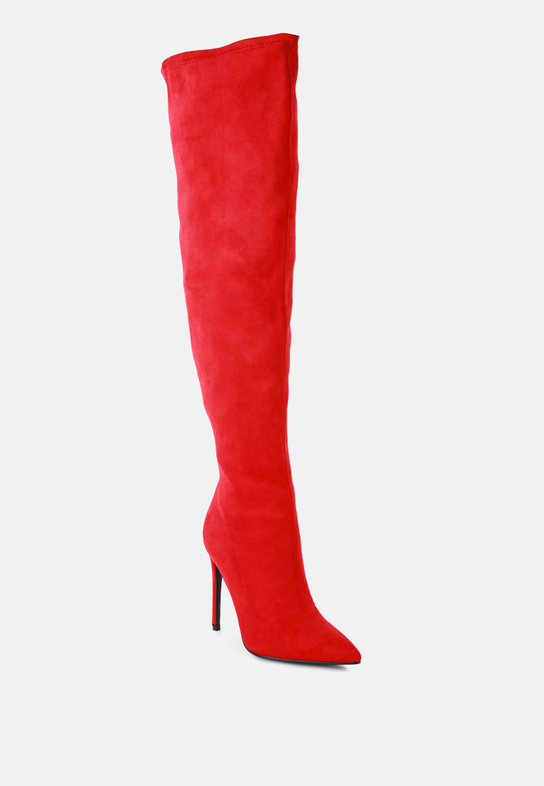 Tilera Stretch Over the Knee Stiletto Boots