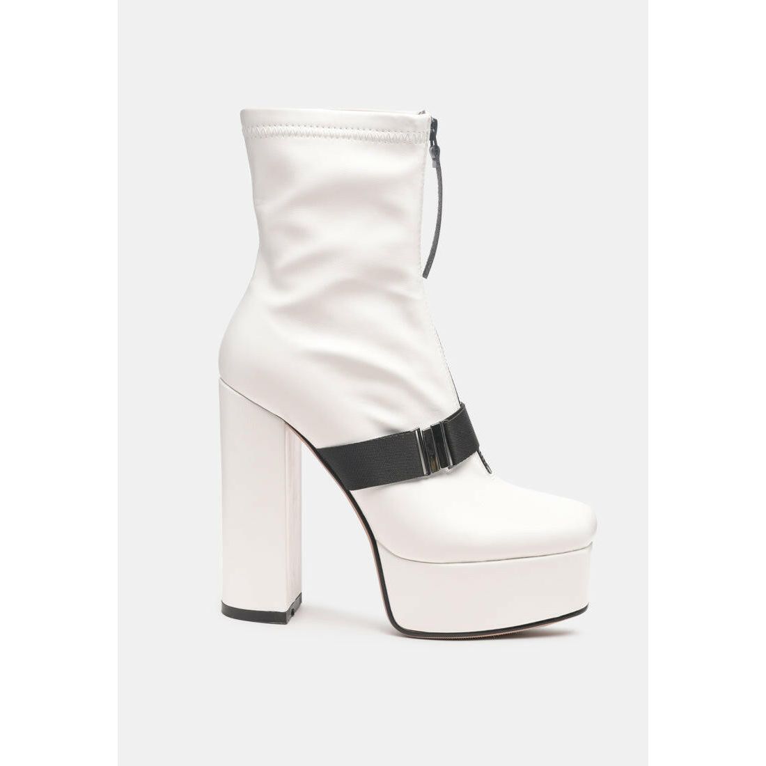 Boomer Chunky High Block Heel Boots.