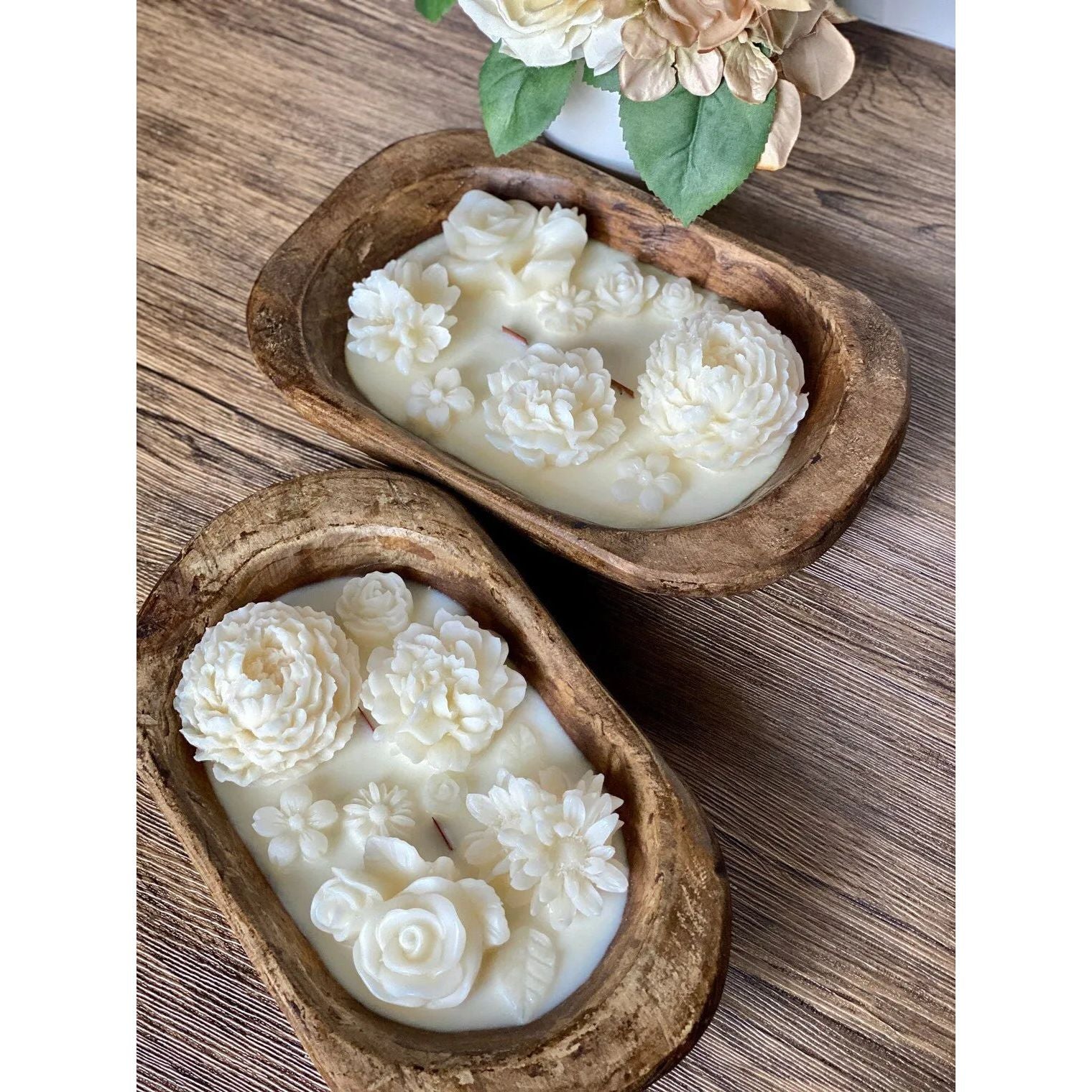 Botanical Garden Scented Dough Bowl Candle.