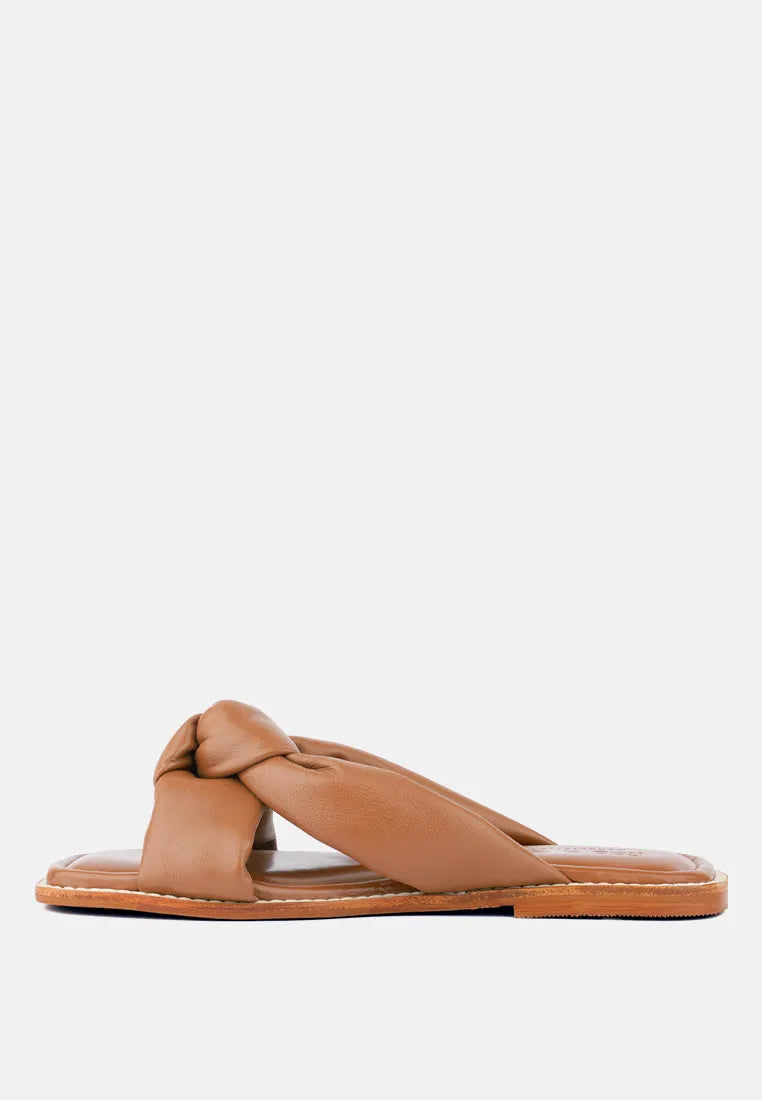 Chubs Puffy Strap Sliders Flat