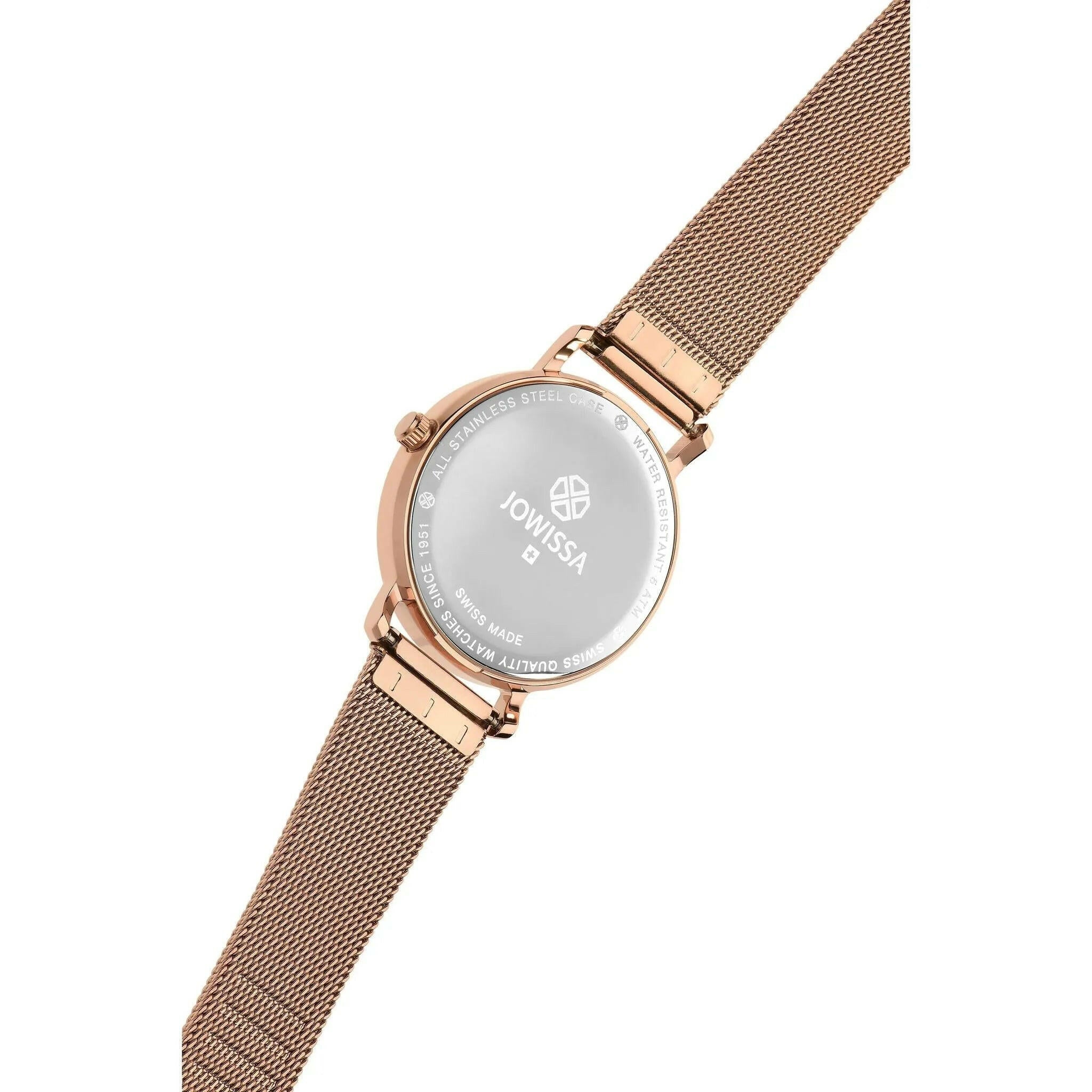 Alto Swiss Ladies Watch Rose Gold Purple.