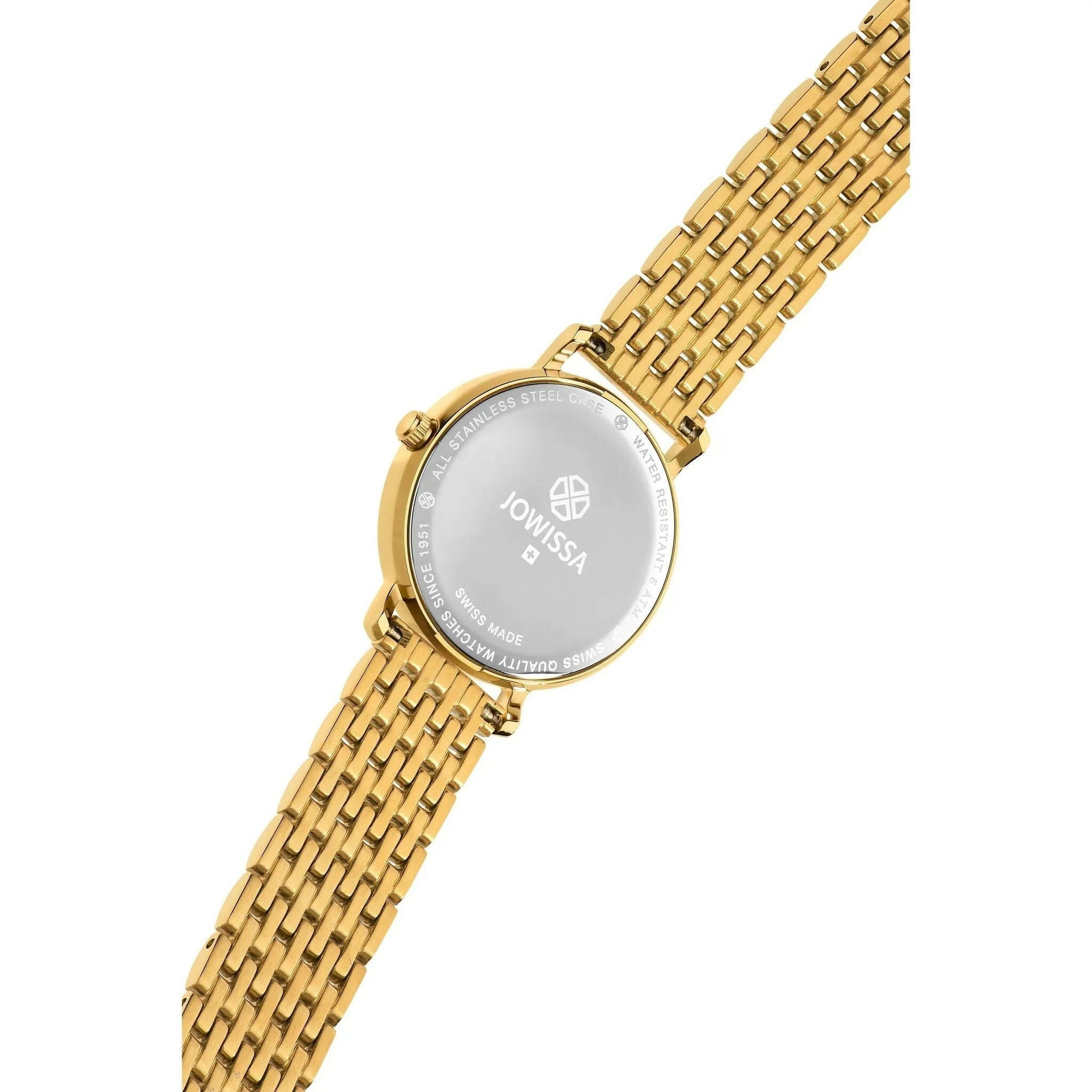 Roma Swiss Ladies Watch Gold White.