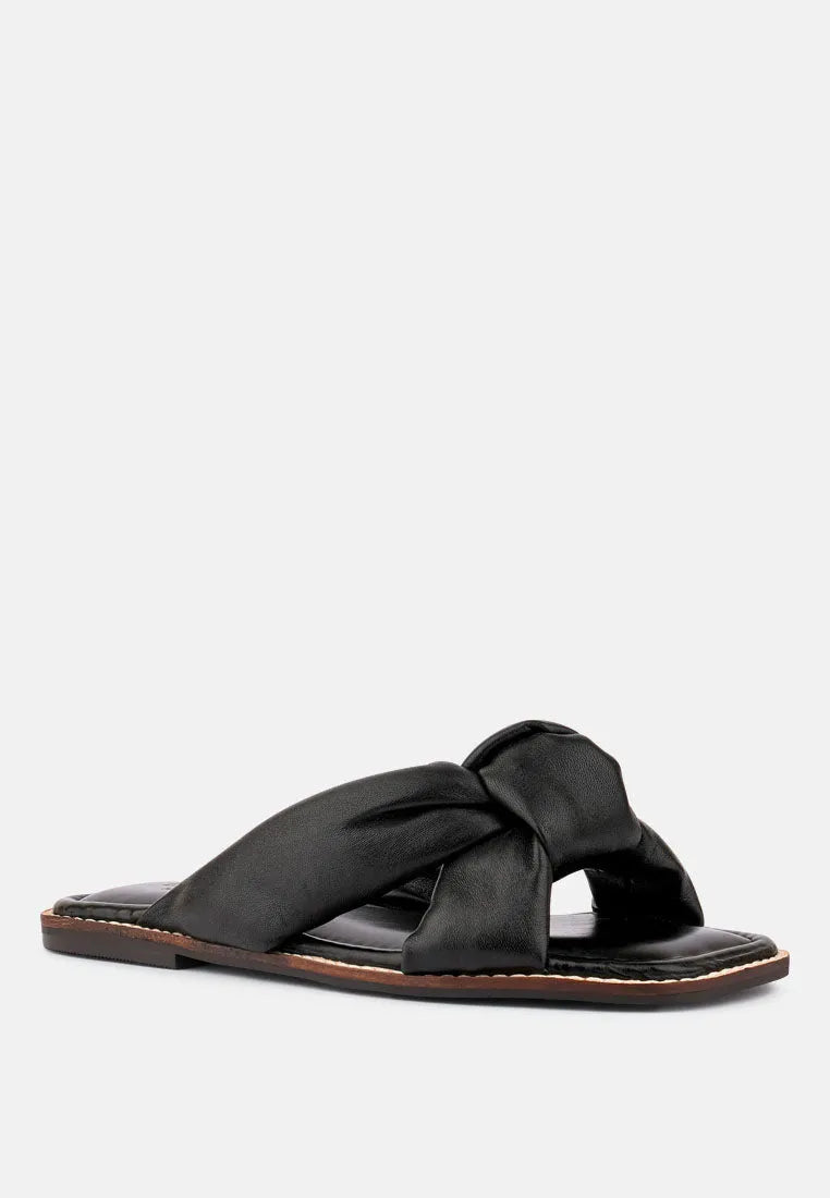 Chubs Puffy Strap Sliders Flat