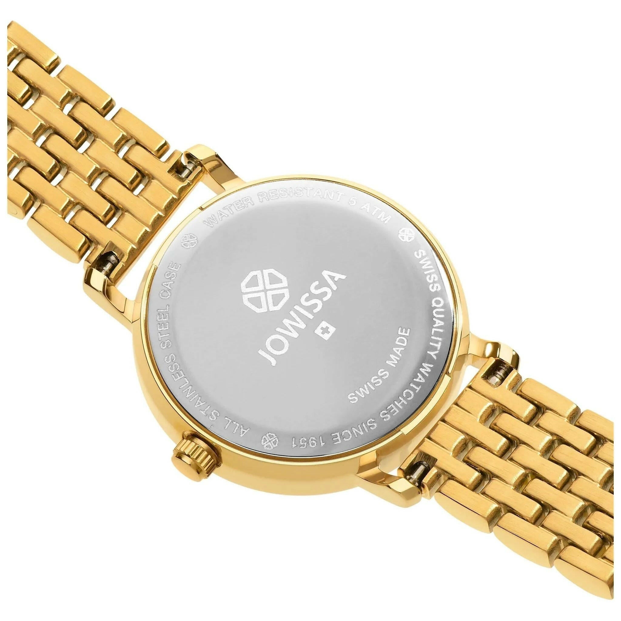 Roma Swiss Ladies Watch Gold Green.