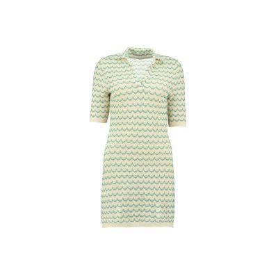 Light Weight Short Sleeve Knit Tennis Dress Green.