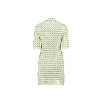 Light Weight Short Sleeve Knit Tennis Dress Green.