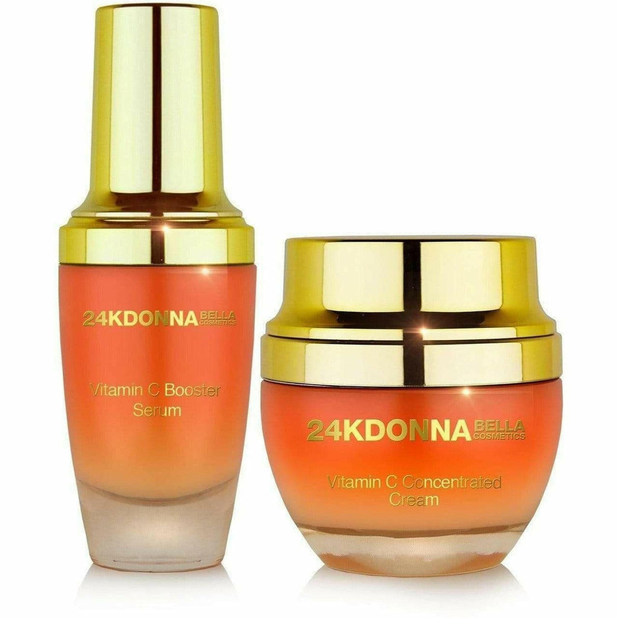 24K Gold Vitamin C Set (Cream & Serum).