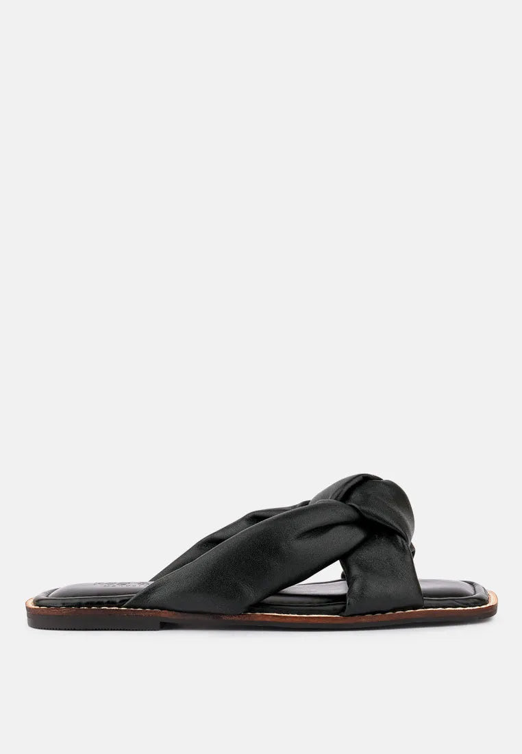 Chubs Puffy Strap Sliders Flat