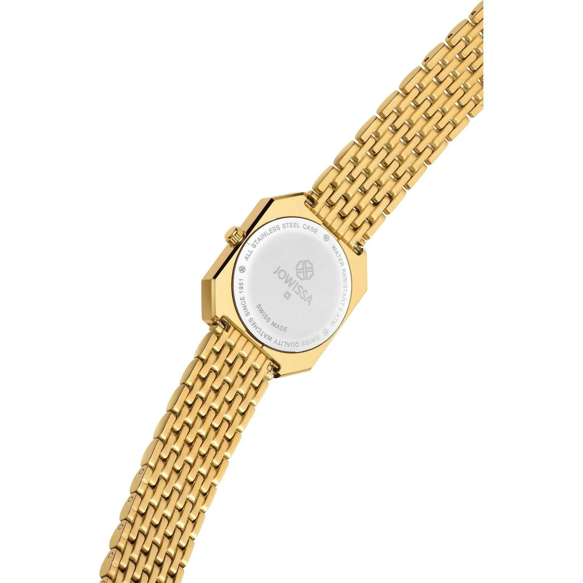 Facet Radiant Swiss Ladies Watch Gold Black.