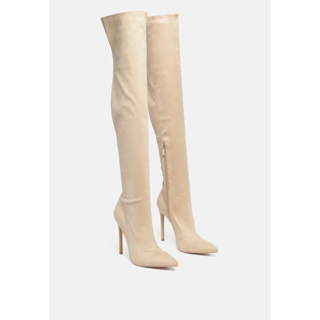 Tilera Stretch Over the Knee Stiletto Boots.