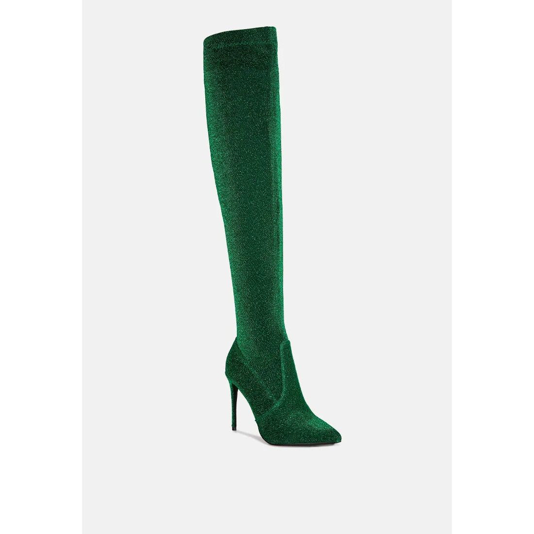 Tigerlily Knitted Stiletto Long Boots.