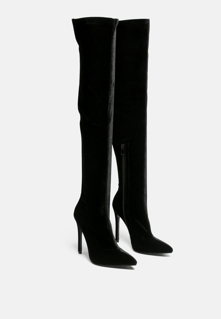 Tilera Stretch Over the Knee Stiletto Boots