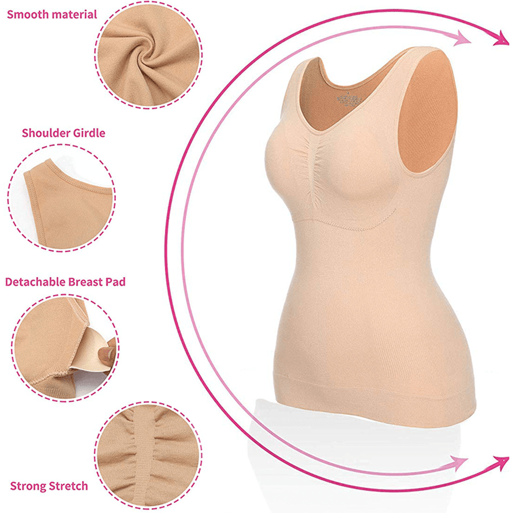 3-in-1 Garment Slimming Cami Shaper.