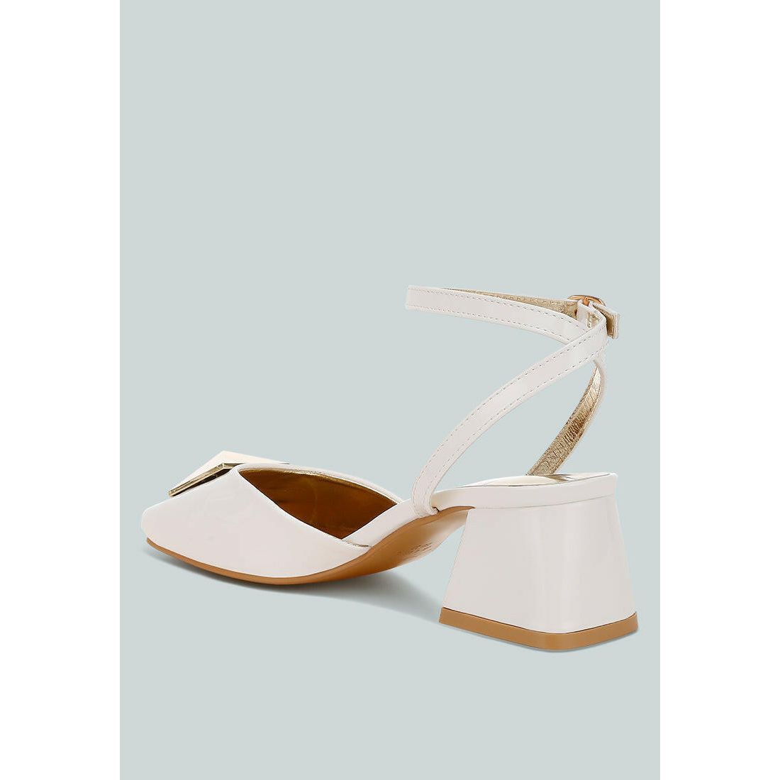 Griselda Brooch Ankle Strap Sandals.