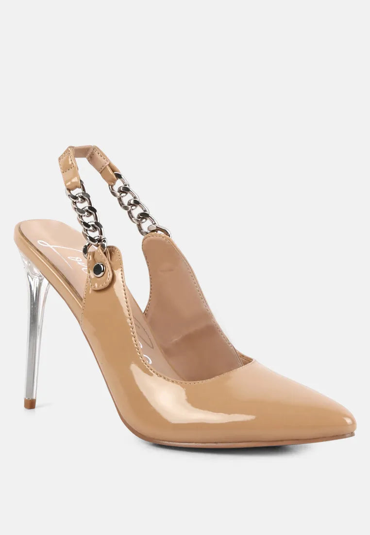 Coveted Stiletto Heeled Slingback Sandals