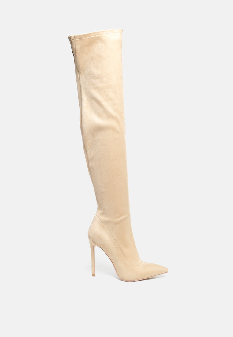 Tilera Stretch Over the Knee Stiletto Boots