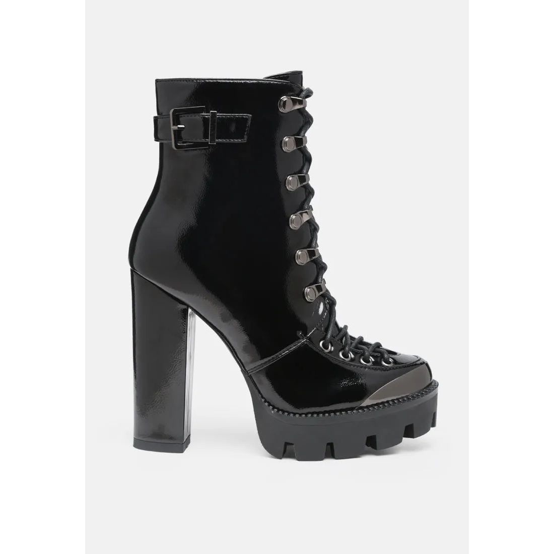 Lobra High Heel Lace Up Ankle Boots.