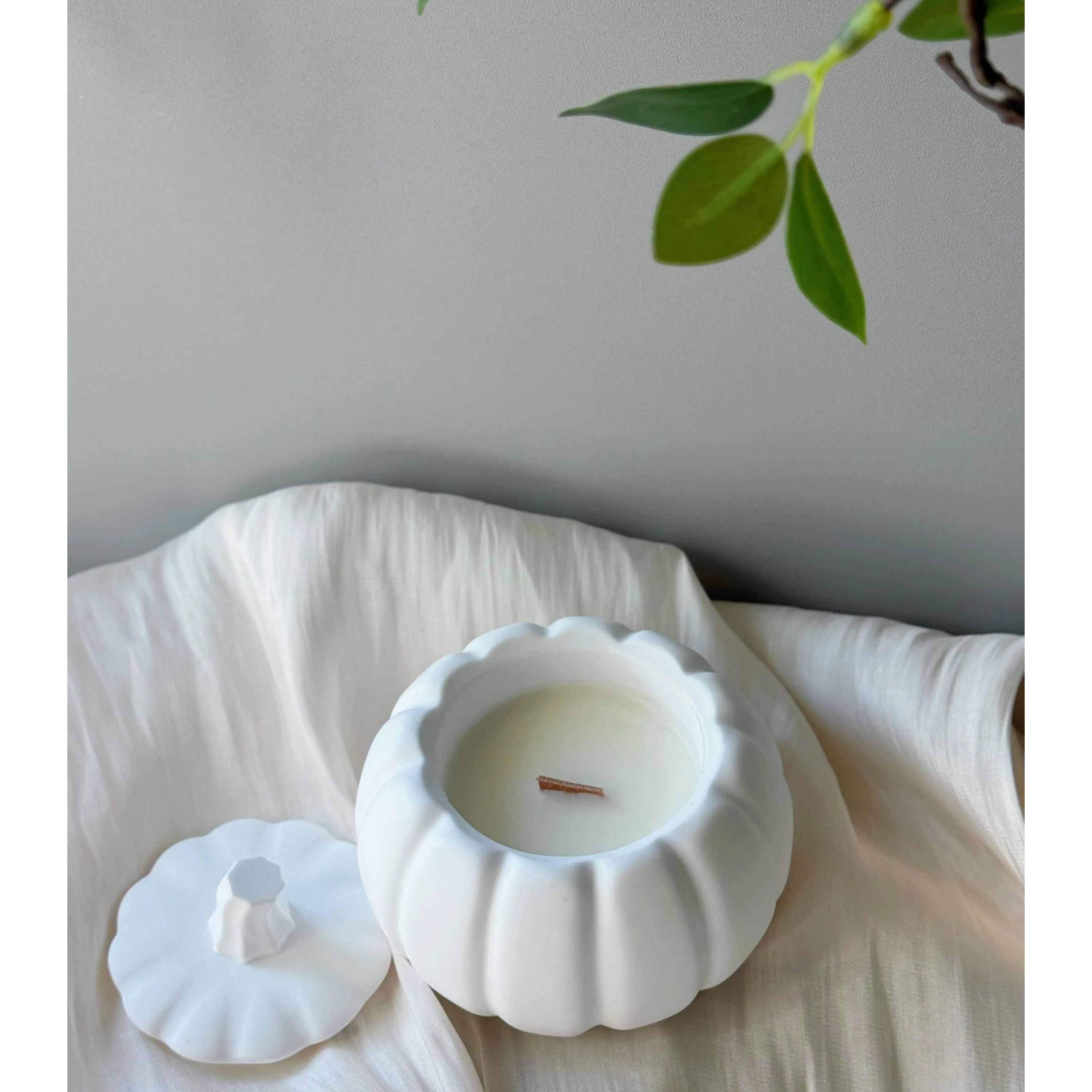 Pumpkin Vessel Soy Wax Candle.