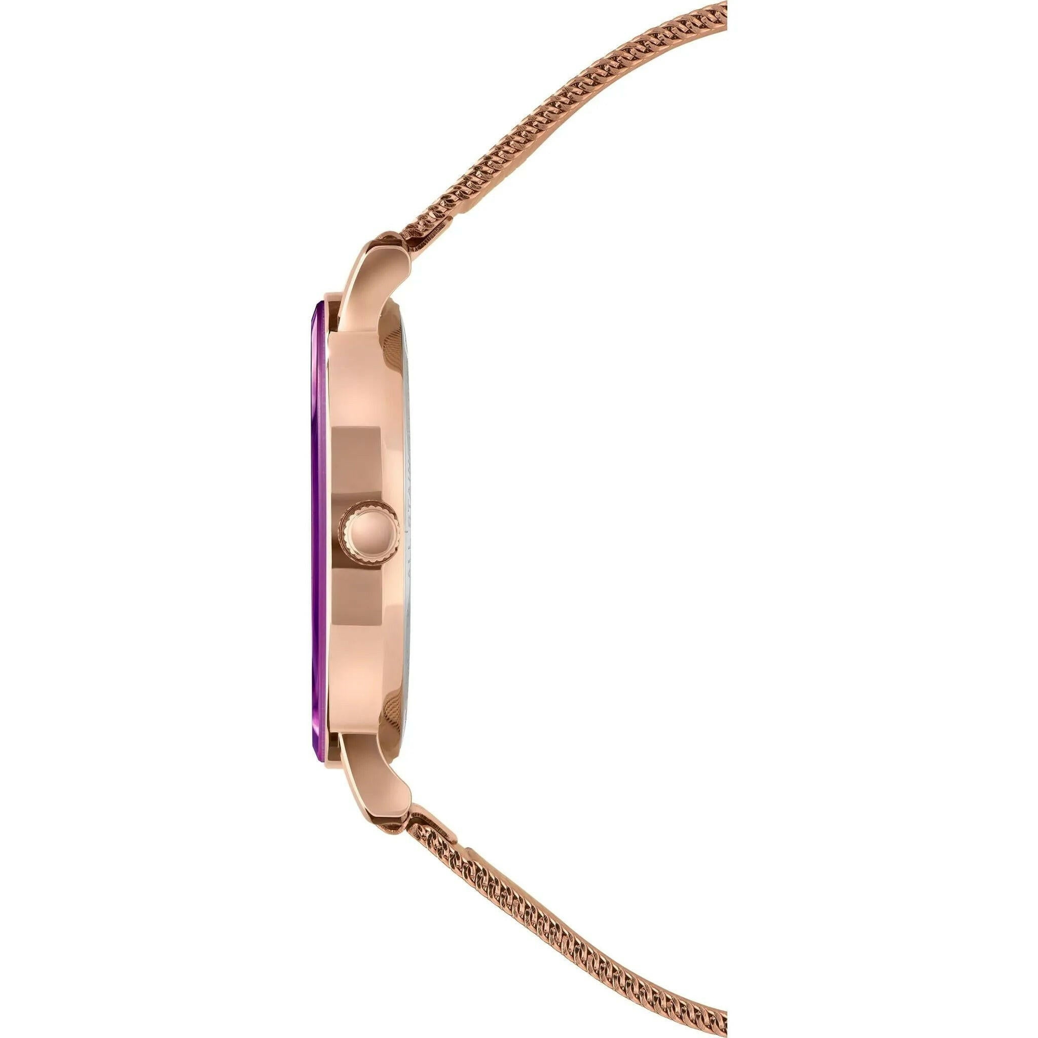 Alto Swiss Ladies Watch Rose Gold Purple.