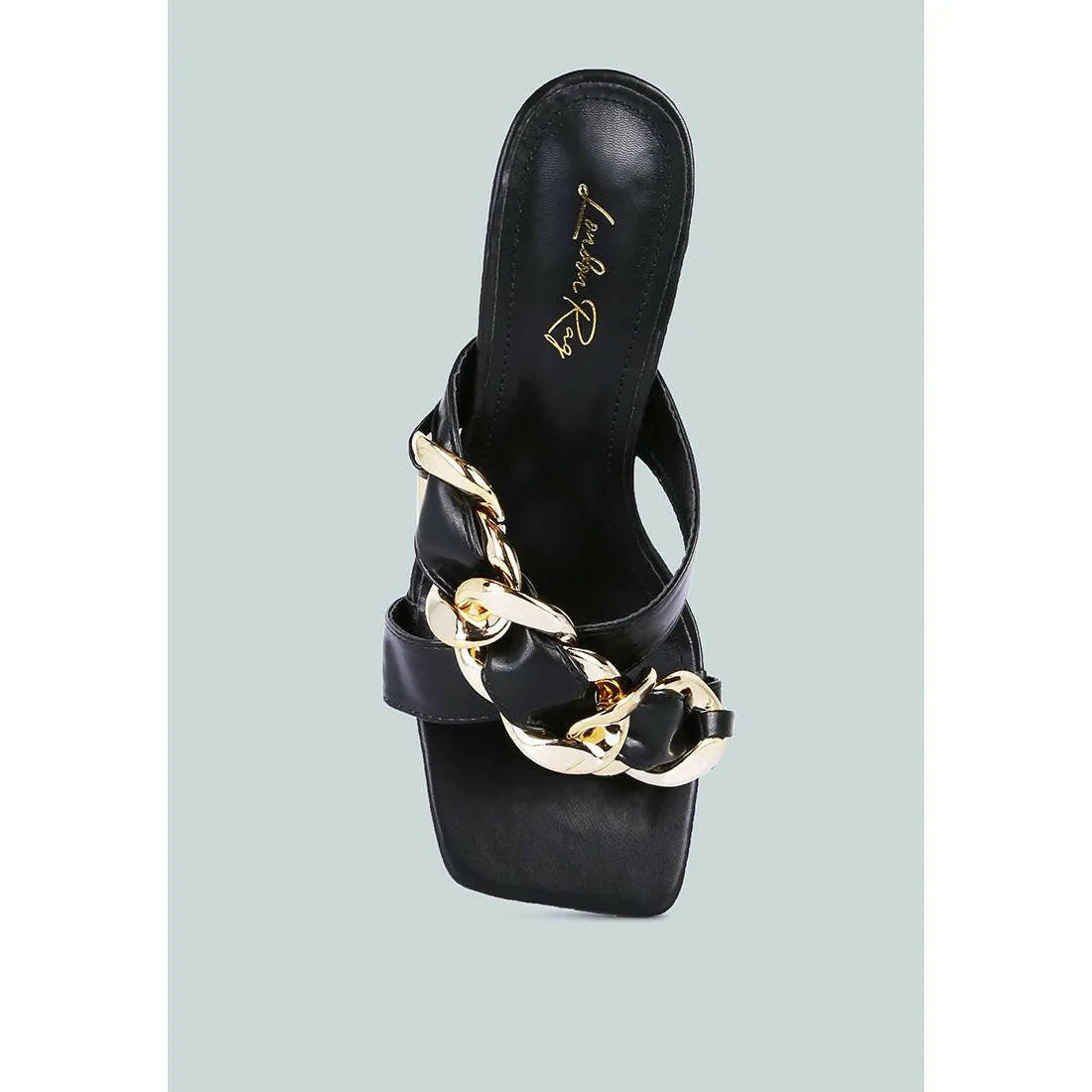 Wandy Link Chain Embellished Sandals.