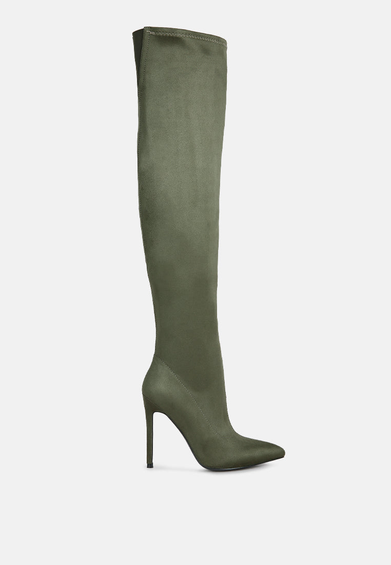 Tilera Stretch Over the Knee Stiletto Boots