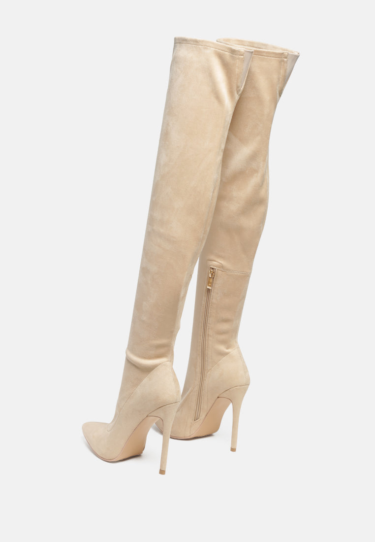 Tilera Stretch Over the Knee Stiletto Boots