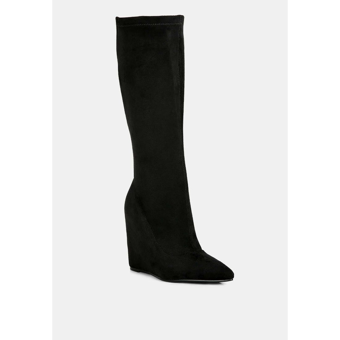 Gladol Wedge Heel Calf Boots.