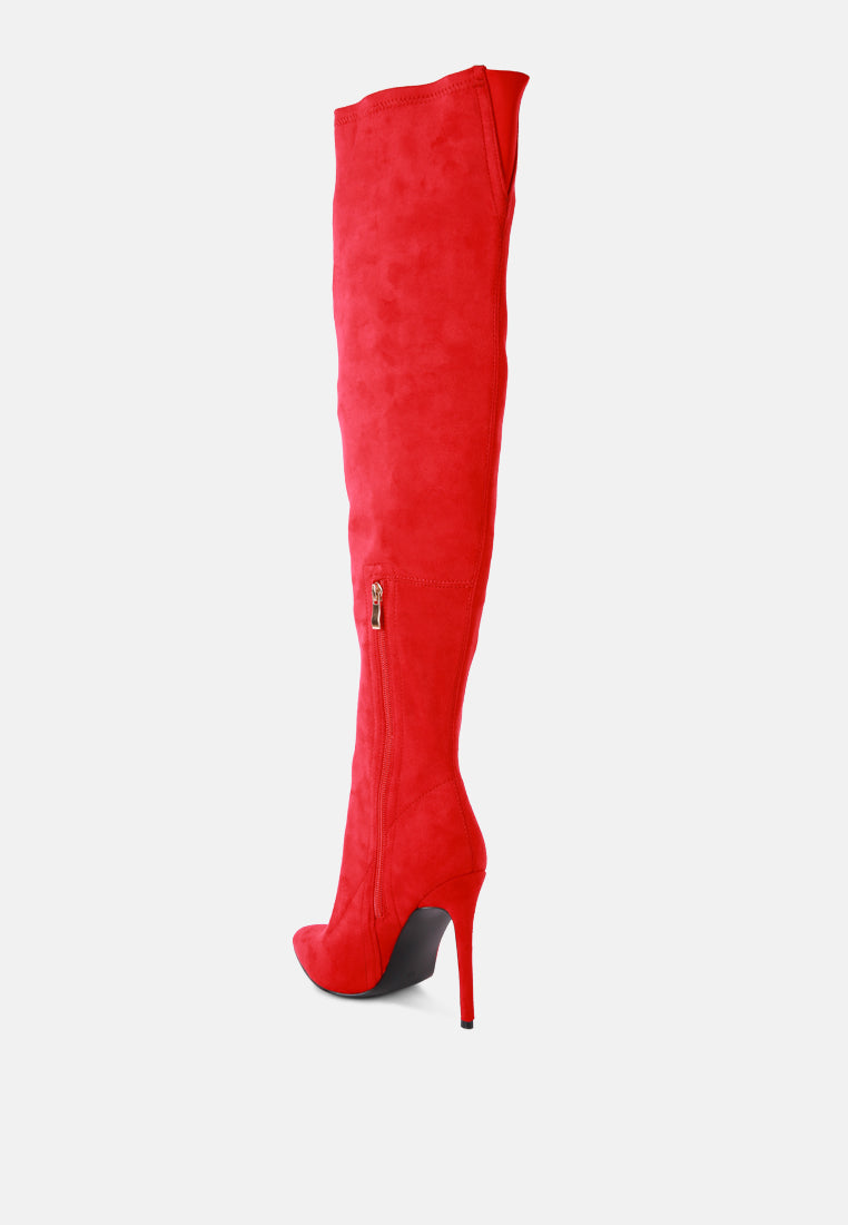 Tilera Stretch Over the Knee Stiletto Boots