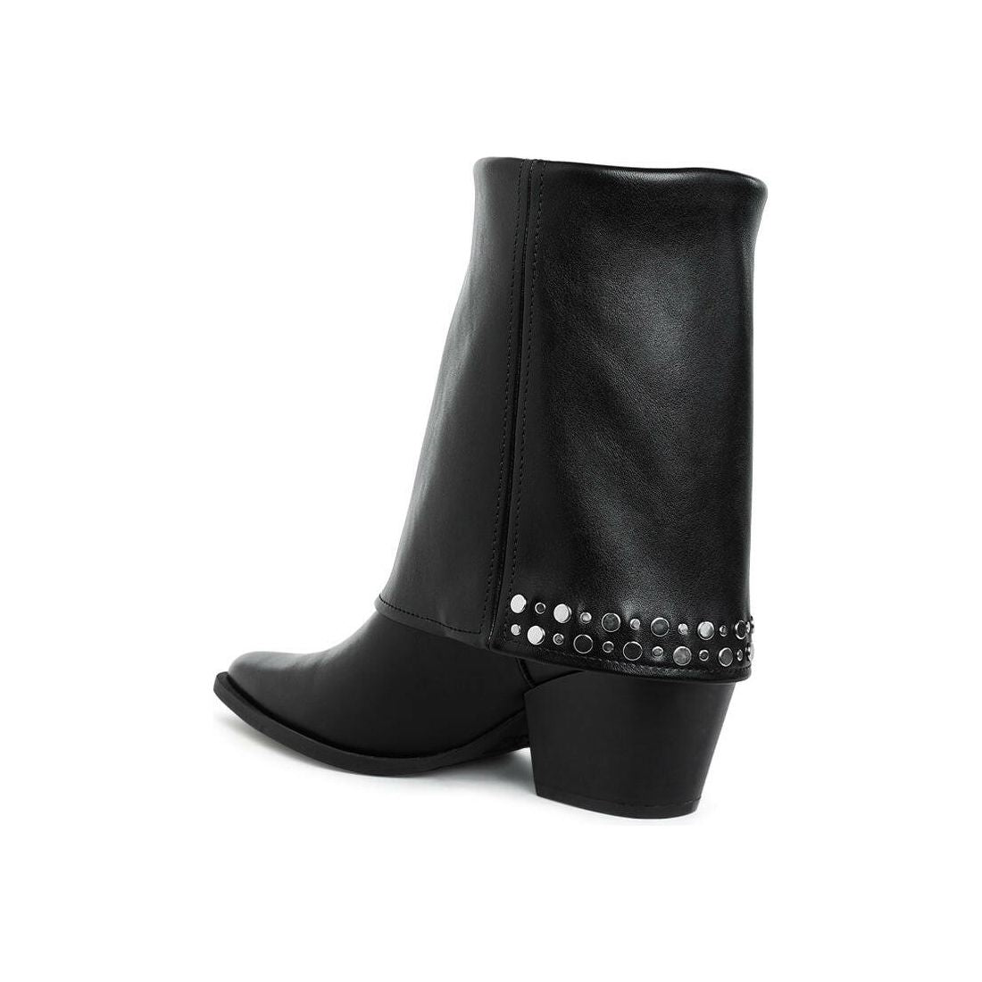 Mariachi Stud Embellished Foldover Boots.