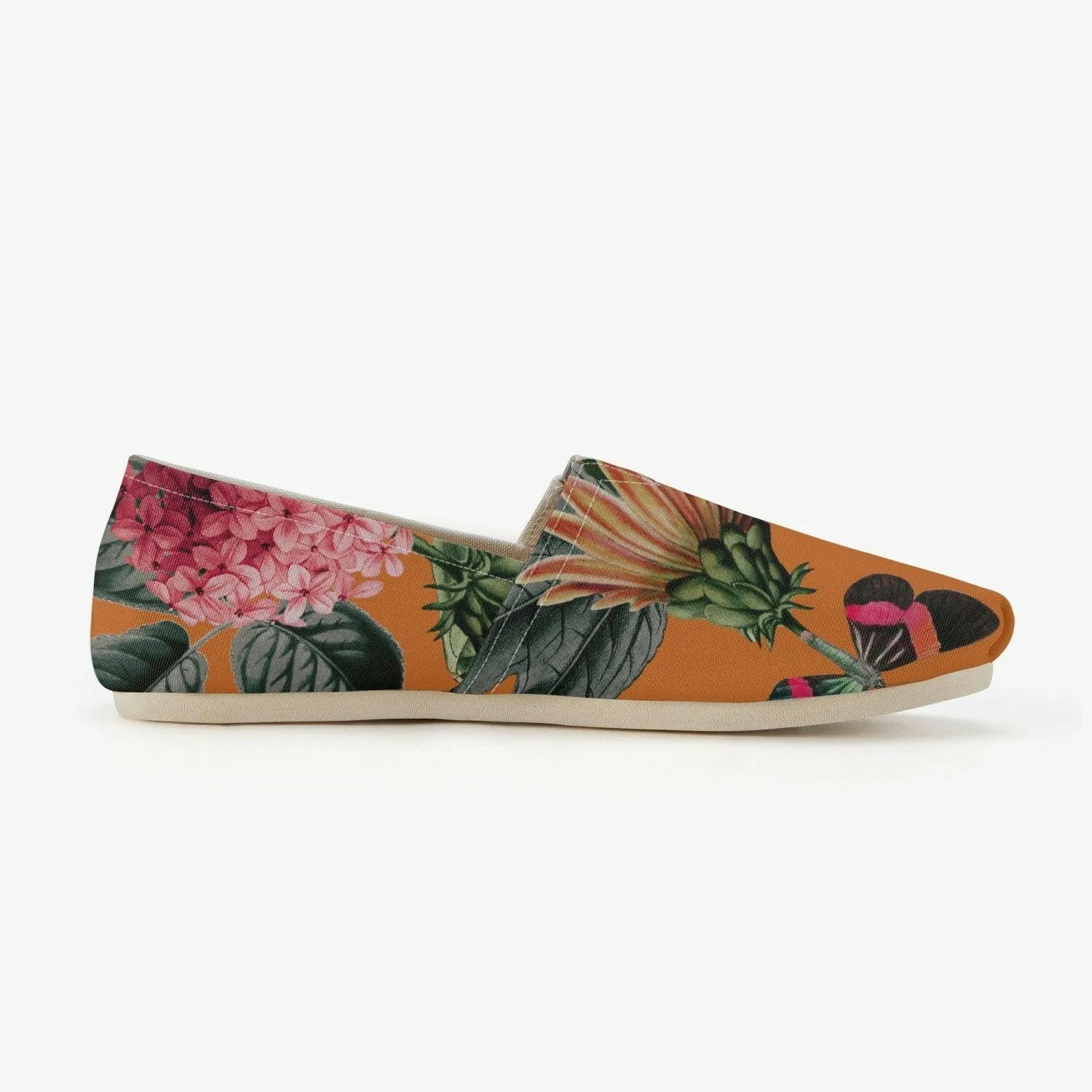 Jacki Easlick Orange Sunflower Espadrilles.