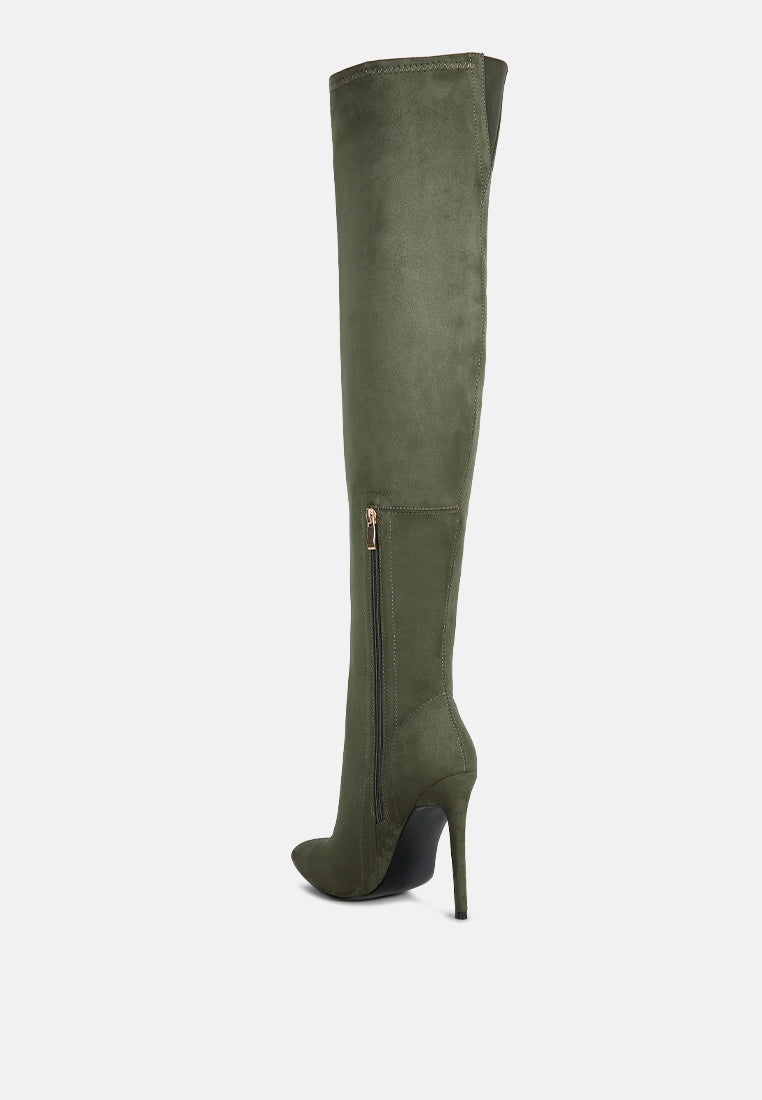 Tilera Stretch Over the Knee Stiletto Boots