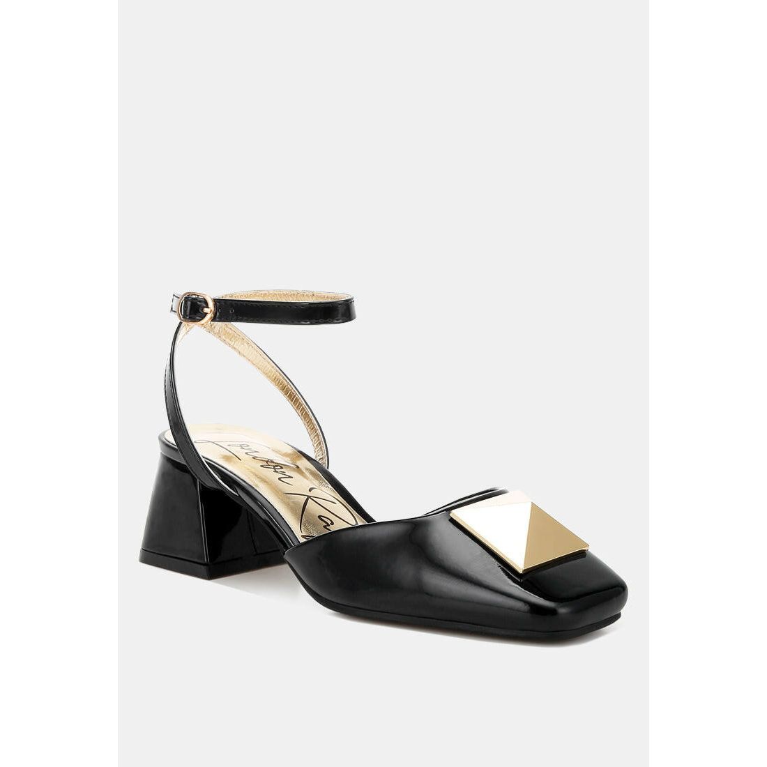 Griselda Brooch Ankle Strap Sandals.