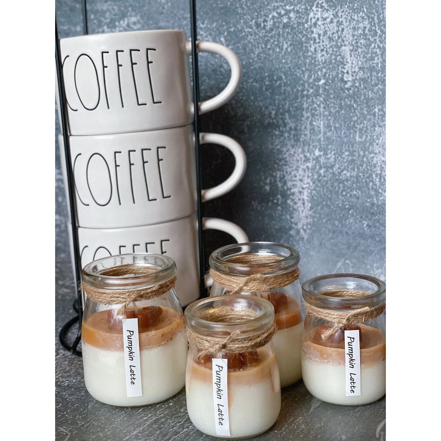 Coffee Lover Soy Wax Candle Glass Jar With Lid.