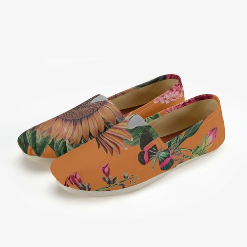 Jacki Easlick Orange Sunflower Espadrilles.