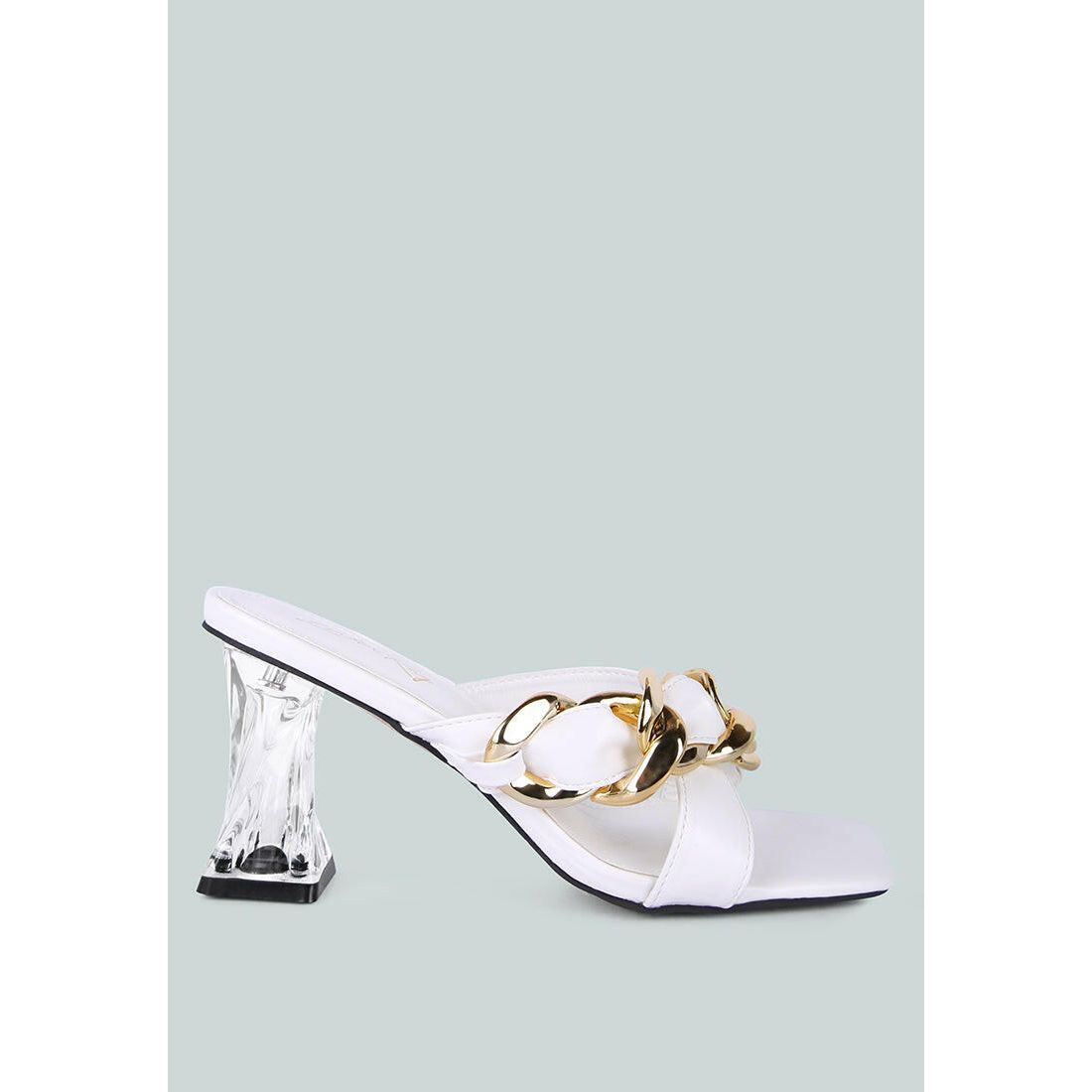 Wandy Link Chain Embellished Sandals.