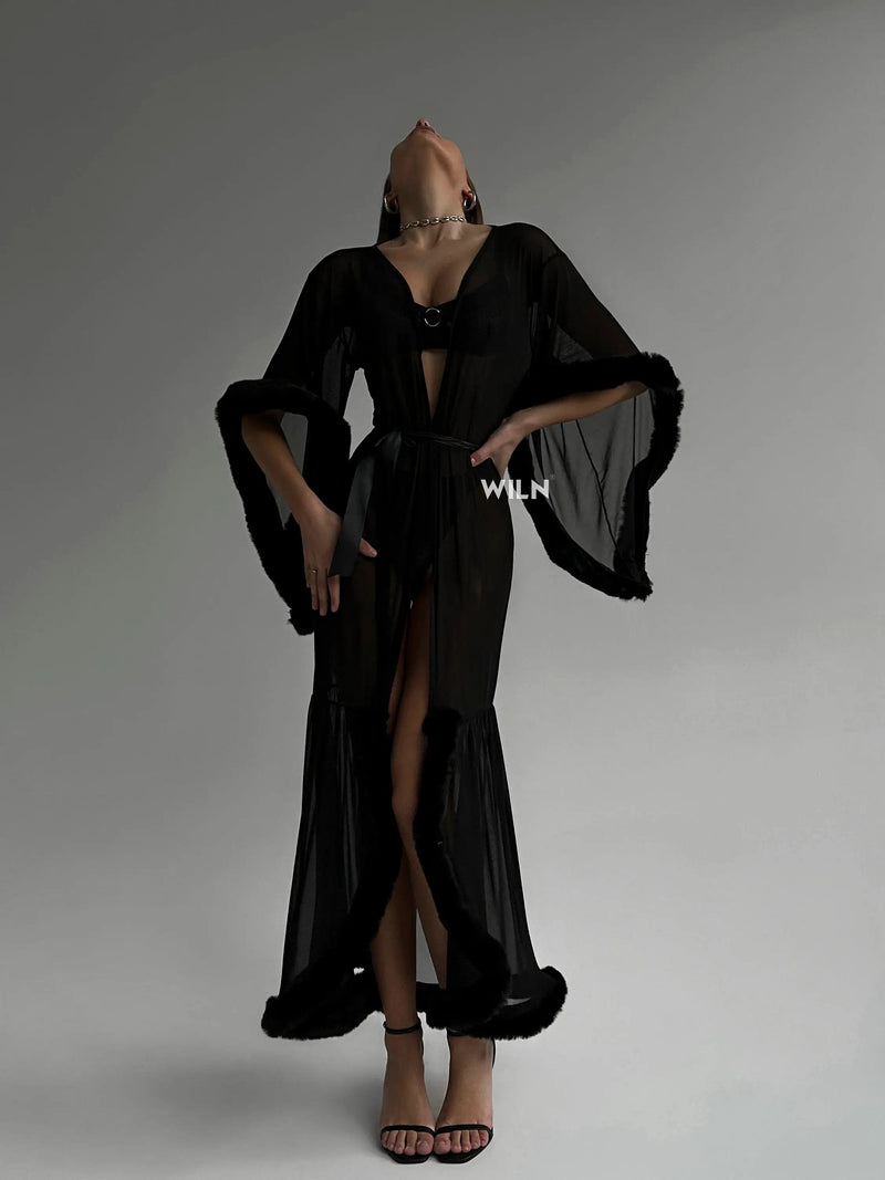 Burlesque Black Night Dress