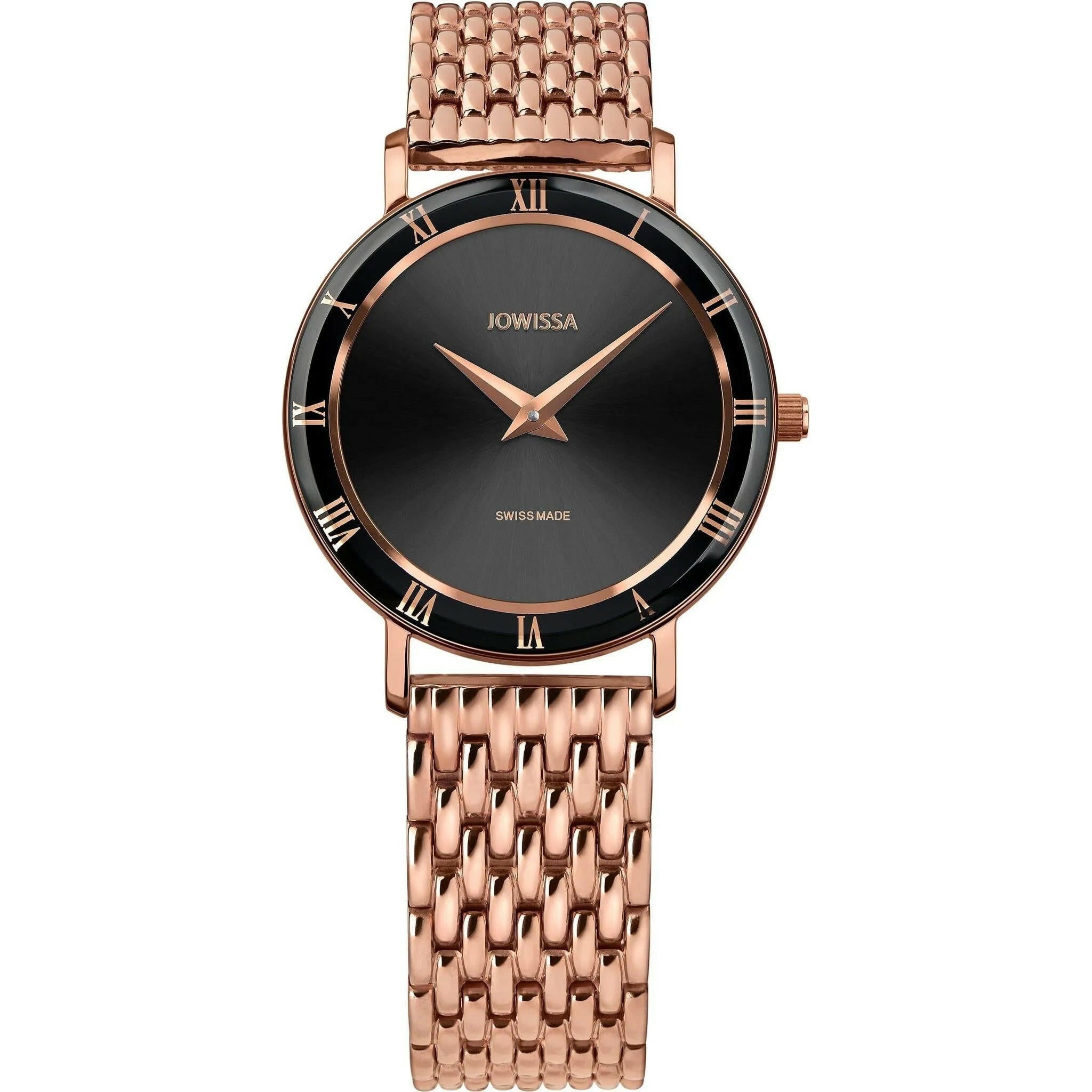 Roma Swiss Ladies Watch Rose Black.