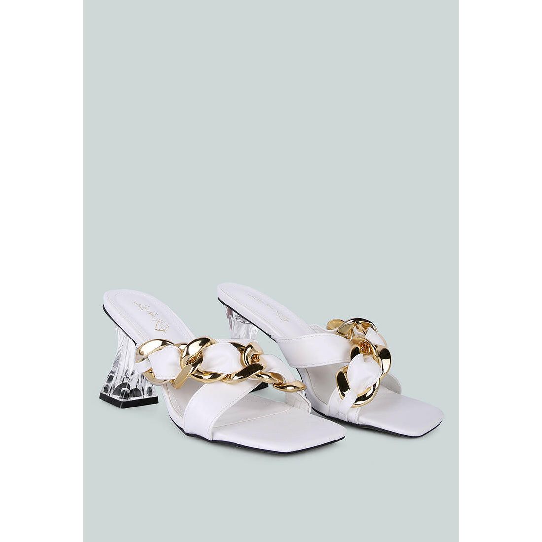 Wandy Link Chain Embellished Sandals.