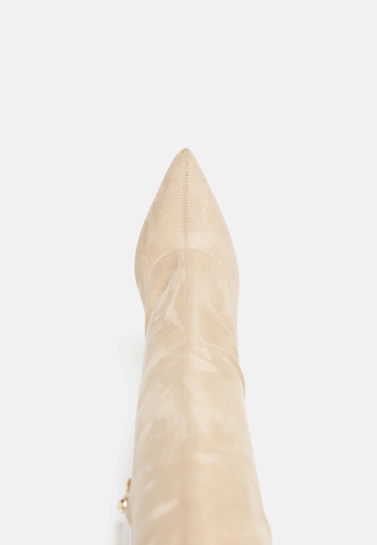 Tilera Stretch Over the Knee Stiletto Boots