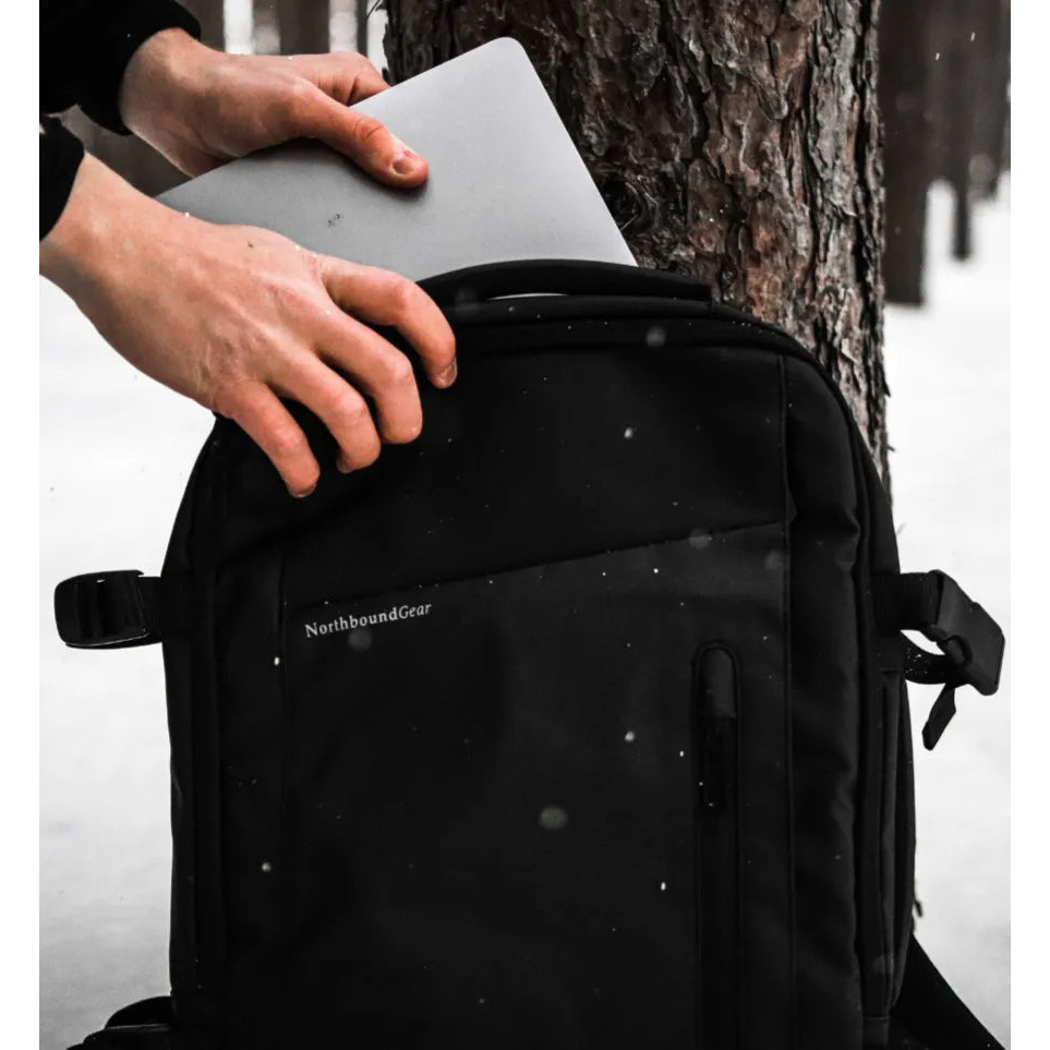 "Voyager" Expandable Backpack With Built-In Rain Coat.