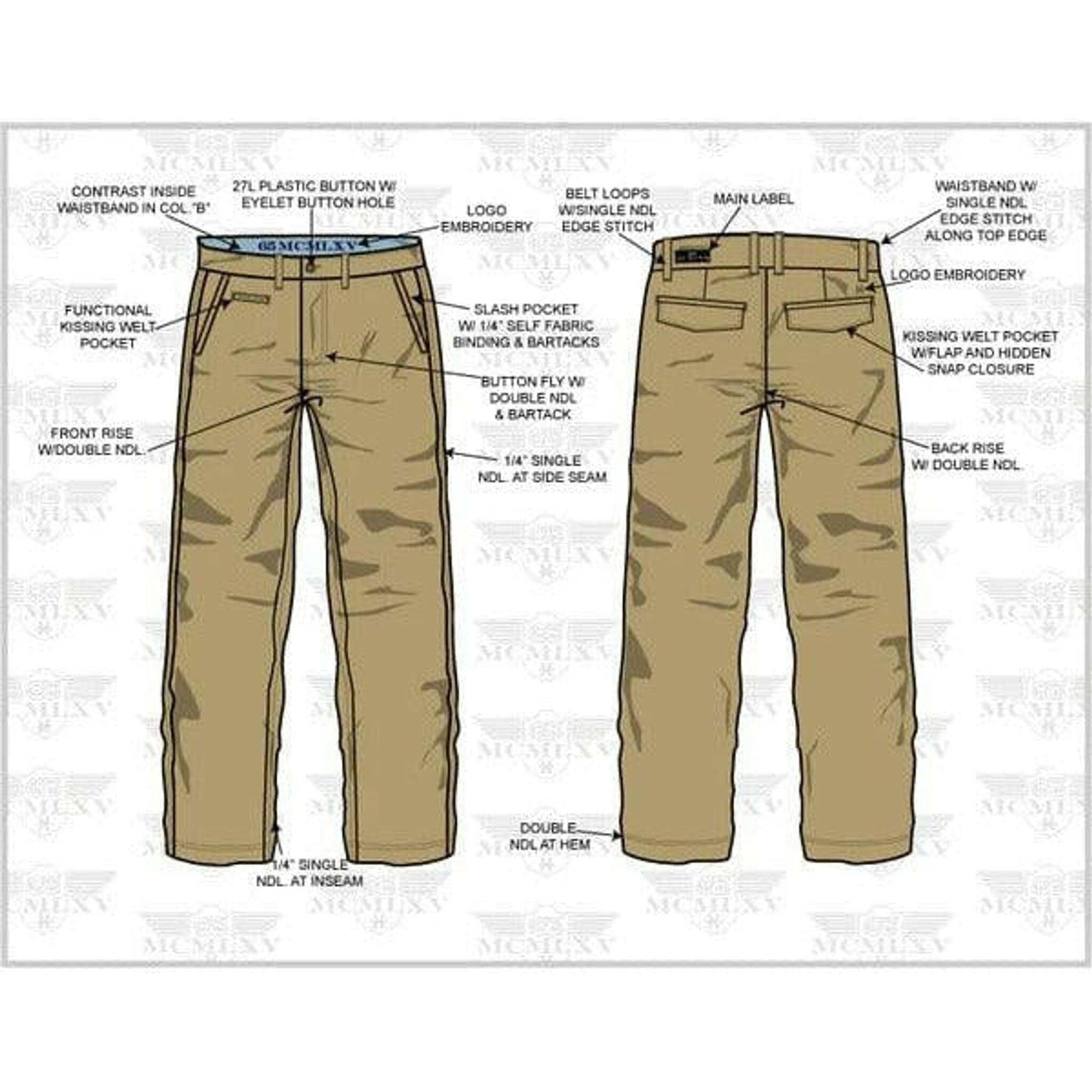 65 McMlxv Men's Khaki Chino Pant.