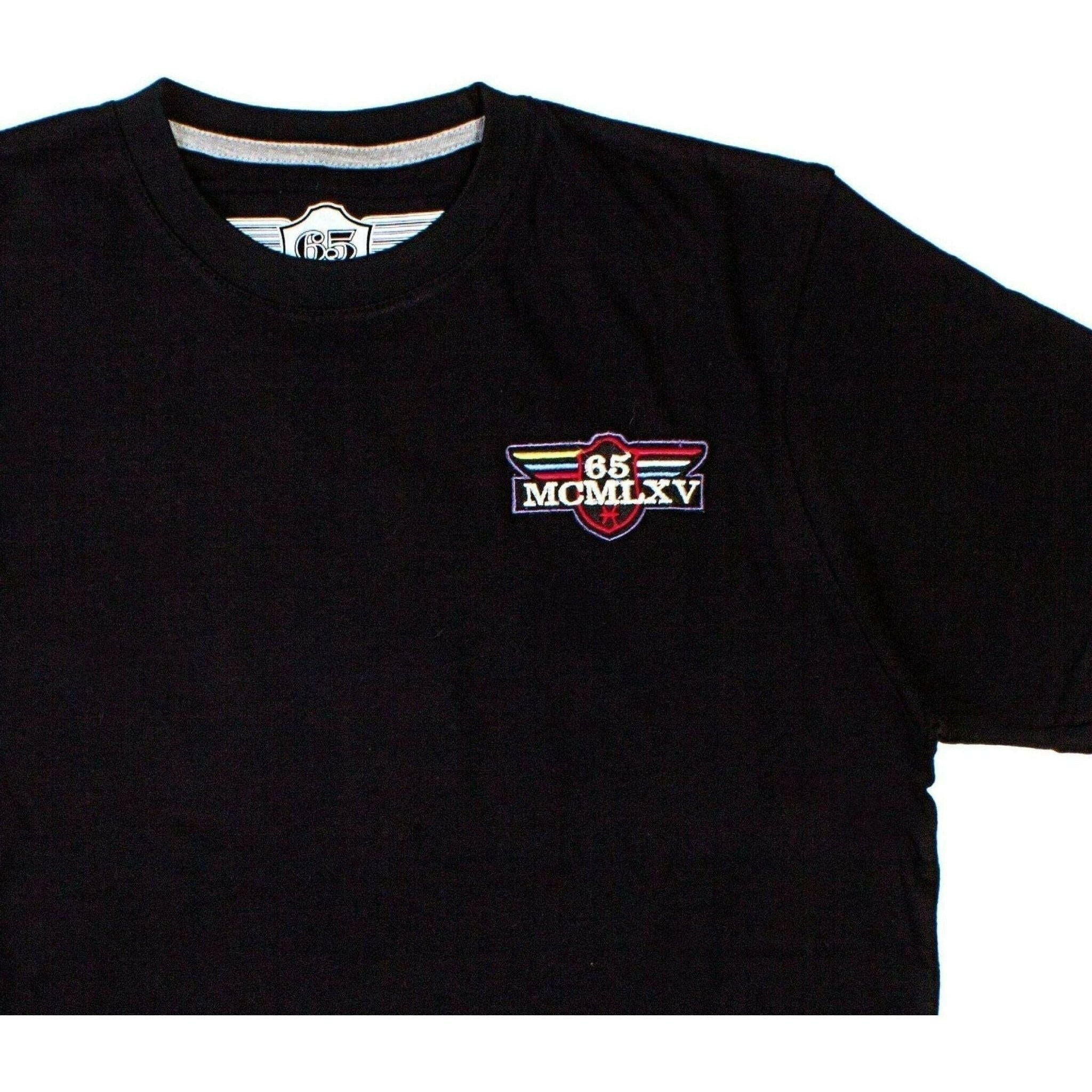 65 McMlxv Men's Vintage T-Shirt in Black.