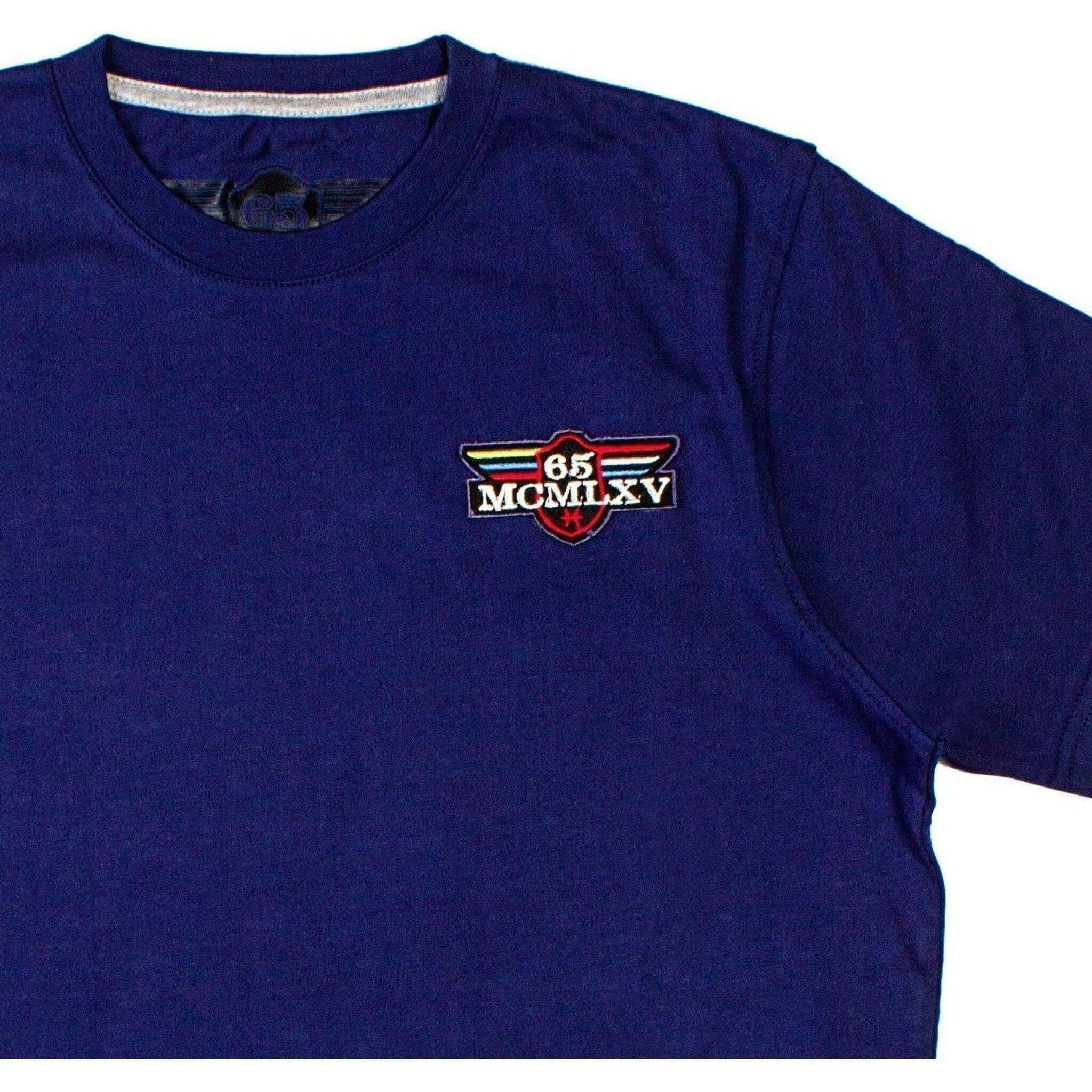 65 McMlxv Men's Vintage T-Shirt in Navy.