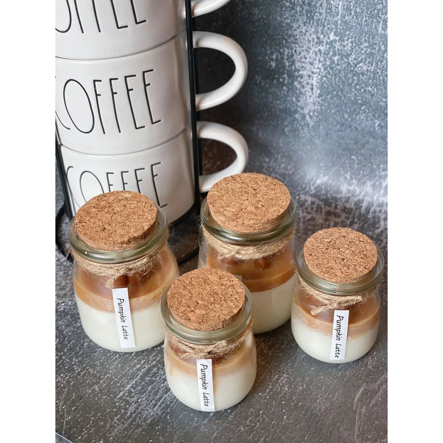 Coffee Lover Soy Wax Candle Glass Jar With Lid.