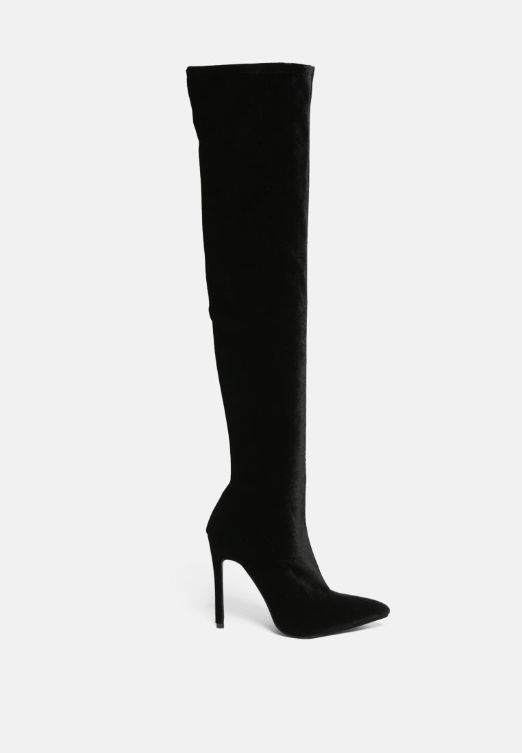 Tilera Stretch Over the Knee Stiletto Boots